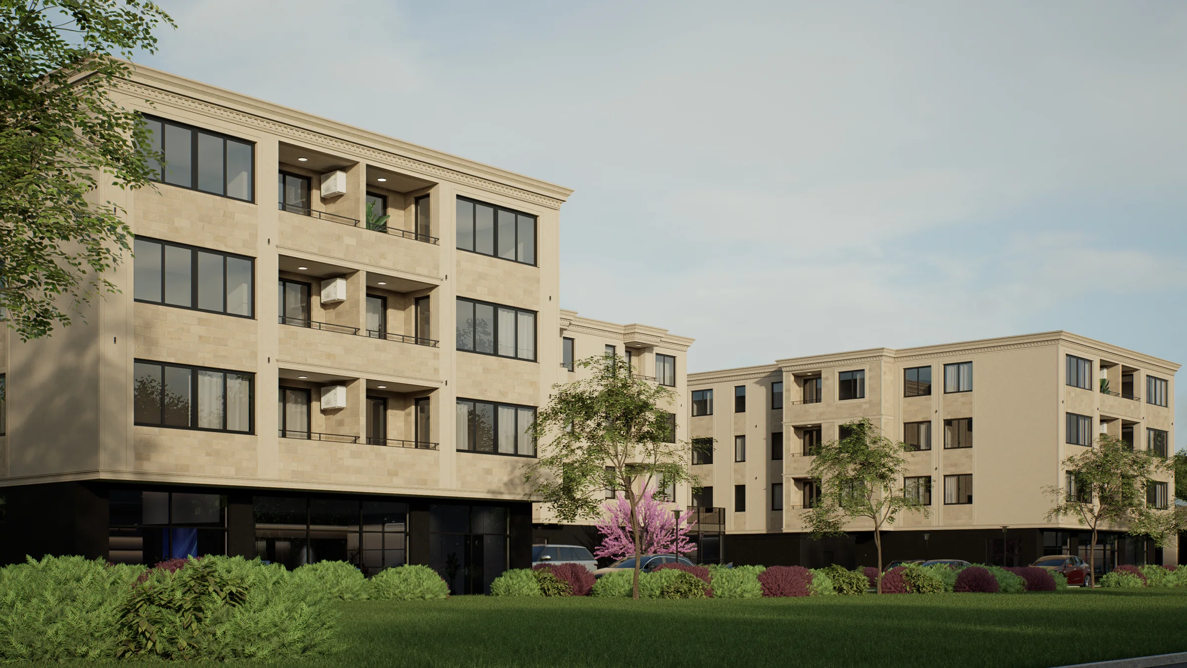 Ulični render stambeno-poslovnog objekta Talia Residence u Sremskim Karlovcima