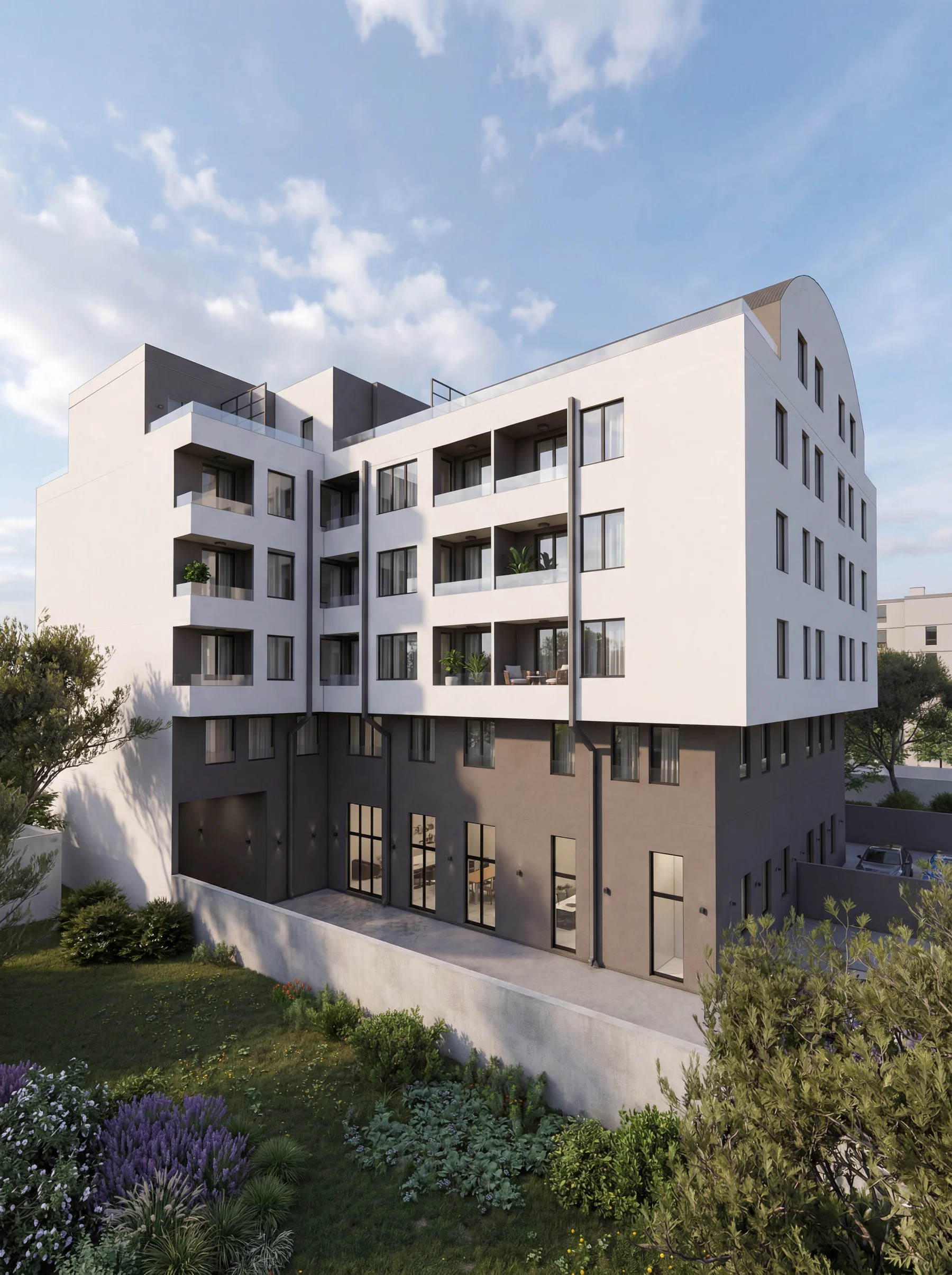 Dvorišna fasada projekta Temerinska 143